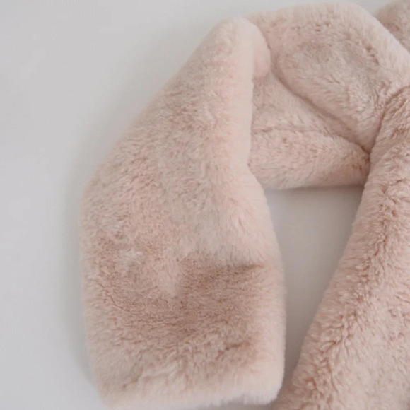 Tribal Jeans Pink Faux Fur Zip Up Bomber Jacket Size P/S - Picture 9 of 13